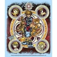 thumbnail image 2 of Men's Kingdom Hearts 2 Stained Glass Art Graphic Tee Light Blue 2X Large, 2 of 4