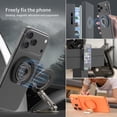 thumbnail image 5 of Compatible with MagSafe 360° Rotation Magnetic Cell Phone Grip, Dual-Side Magnetic Ring Holder Kickstand for iPhone 17 16 15 14 13 12 11 Series, for Samsung Galaxy S25 S24 S23 Series, Silver, 5 of 9