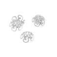 thumbnail image 3 of 100 Pcs de Bouchons Vintage Accessoires de Bijoux, 3 of 8