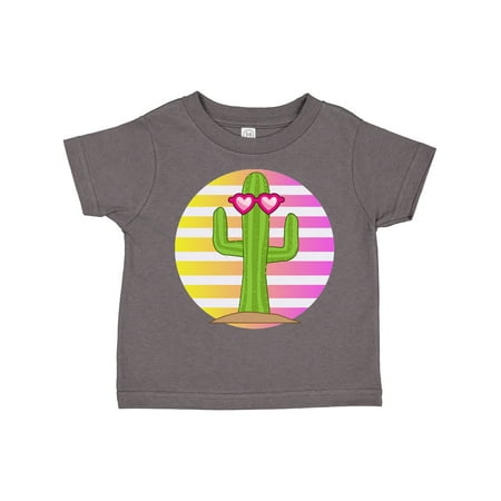 

Inktastic Cactus Cute Girls Sunset Gift Toddler Toddler Girl T-Shirt