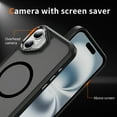 thumbnail image 4 of Dteck for iPhone 16 Case with Magnetic, Compatible with MagSafe, Military Drop Protection Slim Translucent Matte Shockproof with Anti-Fingerprint Phone Case,Black, 4 of 8
