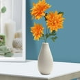 thumbnail image 6 of Dusknt Household Imitation Clearance! Artificial Flowers, Artificial Flower Orange, Artificial Flowers*2, 6 of 9
