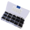 thumbnail image 4 of 460Pcs Hex Socket Screw Set Black Flat Head Nut Carbon Steel Combination Boxed M3 M4 M5, 4 of 12