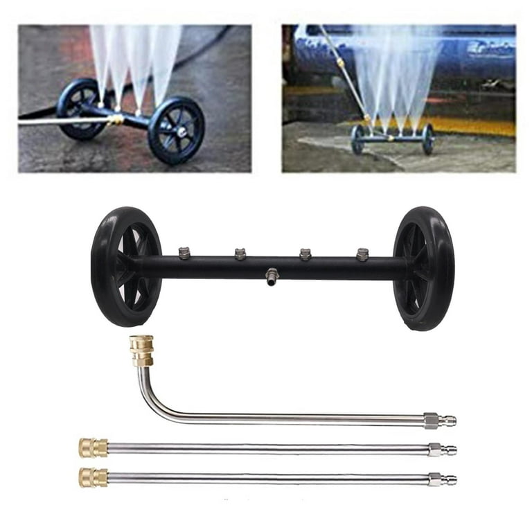 Pressure Washer Undercarriage Cleaner Under Car Washer Water Broom 4000PSI  7Hole