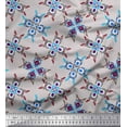 thumbnail image 1 of Soimoi Georgette Viscose Fabric Tiles Moroccan Print Sewing Fabric Yard 42 Inch Wide, 1 of 3