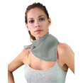 thumbnail image 2 of NYFASHION101 Women's Versatile Solid Sheer Chiffon Neckerchief Scarf - Silver, 2 of 3