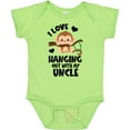 thumbnail image 3 of Inktastic Monkey I Love Hanging out with My Uncle Boys or Girls Baby Bodysuit, 3 of 5