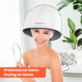 thumbnail image 7 of TASALON 1875W Ionic Hooded Hair Dryer with 3 Heat Settings, Professional Sit-Under Dryer for Home & Salon, Portable Ceramic Hair Dryer Bonnet,White, 7 of 7