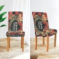 thumbnail image 5 of BZSMCE Chairs Slipcovers Dining Chair Covers Red and Black Plaid with Christmas Creative Pattern, 5 of 7