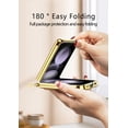 thumbnail image 6 of Phone case for Samsung Z flip6 electroplated woven ring bracket protective leather cover protective film, 6 of 10
