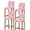 Light Pink, variant on Pink Geometric Moroccan Bar Stool Covers Set of 4, Abstract Art Pink Ombre Modern Stretch Washable Bar Chair Covers with Backs, Removable Pub Counter Height Chair Cover for Kitchen Dining Room Cafe