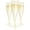 Gold Glitter-100 Count (Pack of 1), variant on Clear Plastic Champagne Flutes 200 Count (Pack of 1) 4.5 Oz Disposable Drinkware for Parties Weddings Events