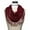 Burgundy, variant on Women's Delicate Lace Infinity Scarf with Teardrop Fringes (Coral)