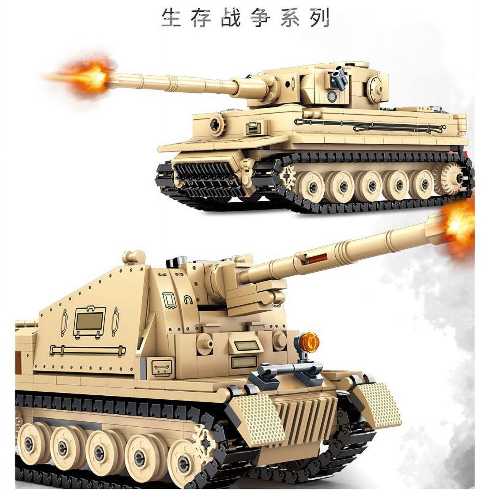 Sembo Block Tiger Heavy Tank or Marder Tank Destroyer 207006 Sembo Block Tiger Heavy Tank or Marder Tank Destroyer 207006