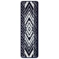 thumbnail image 2 of Stair Treads 9 inch by 28 inch by sussexhome Monument Collection Trellis Design Vibrant and Soft Stair Treads, Navy & White, Pack of 13 [100% Polypropylene], 2 of 3