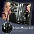 thumbnail image 5 of Gymax Jewelry Cabinet Armoire Full Length LED Mirror W/ 6 Drawers & Makeup Shelf Black, 5 of 10