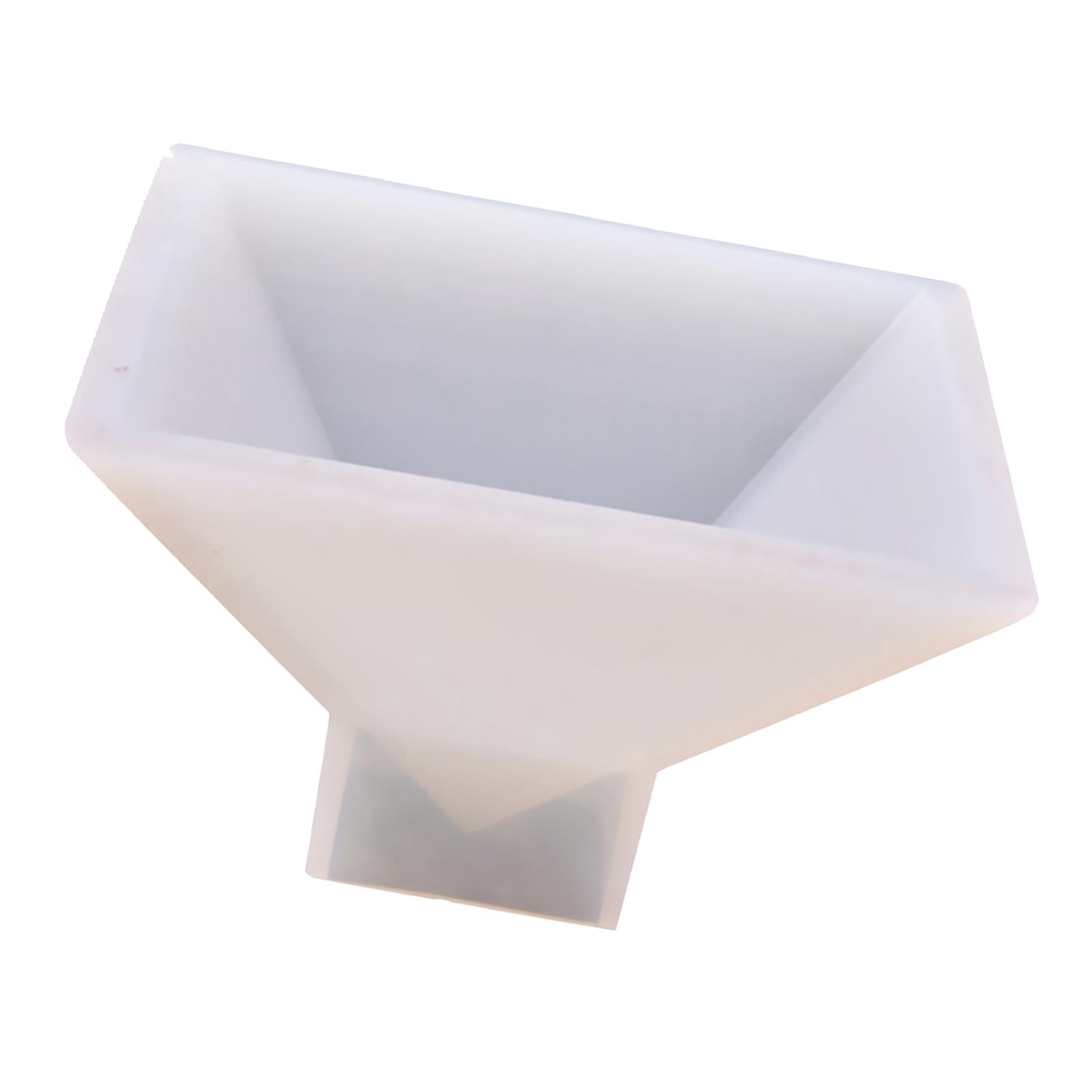Milageto 2x Pyramid Shaped DIY Silicone Molds Resin Ornaments Crafting Mould 9.5x9.5x6cm