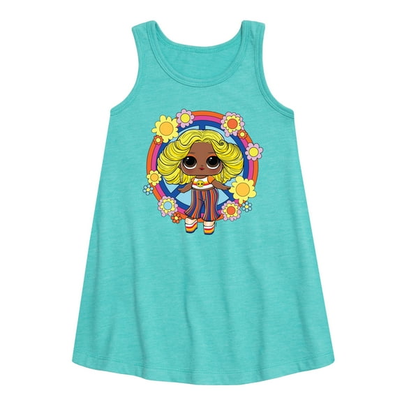 LOL Surprise! Dolls - Free Spirit Doll - Shine Bay Bay Retro Styled - Toddler & Youth Girls A-line Dress