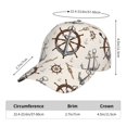 thumbnail image 2 of Vsdgher Anchor with Rope Print Classic Low Profile Baseball Cap Golf Dad Hat Adjustable Hats Men Women Unconstructed Cap, 2 of 6