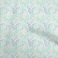 thumbnail image 1 of oneOone Cotton Jersey Aquamarine Green Fabric Watercolor Flower With Leaves Quilting Supplies Print Sewing Fabric By The Yard 58 Inch Wide, 1 of 4
