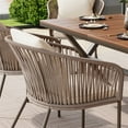 thumbnail image 2 of 7 Pieces Outdoor Patio Dining Set for 6, All-Weather Outdoor Furniture Set with Dining Table and Chairs for Garden, Backyard, Balcony, Beige, 2 of 9