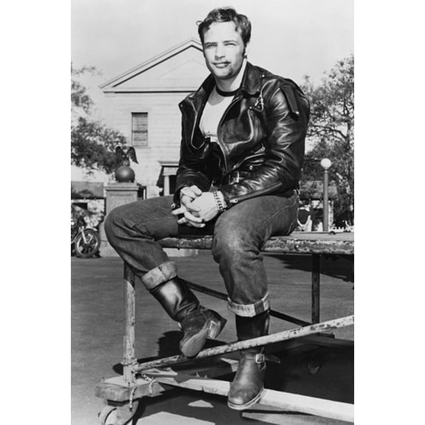 The Wild One Marlon Brando 24x36 Poster Walmart Com Walmart Com