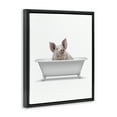 thumbnail image 4 of Stupell Industries Traditional Pig in Bath Bath & Laundry Painting Black Floater Framed Canvas Art Print Wall Art, 17 x 21, 4 of 10