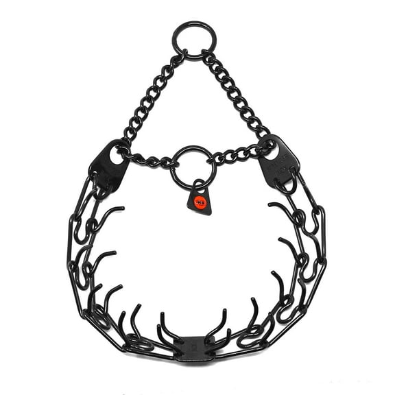 Herm Sprenger Black Stainless Steel Prong Dog Training Collar Ultra-Plus Pet Pinch Collar No-Pull Collar for Dogs Anti Pull Training Collar Made in Germany 2.25mm x 16in Small