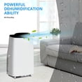 thumbnail image 4 of 14000 BTU Portable Air Conditioners, 3-in-1 Free Standing Cooling AC Unit with Heat & Built-in Dehumidifier Up to 700 Sq ft, Window Heat Pump with Remote Control, Smart/Sleep Mode 24h Timer, 4 of 7