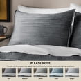 thumbnail image 5 of Mainstays Soft Velvet Pillow Sham, Standard, Soothing Grey, 1 Pack, 5 of 7