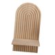 thumbnail image 5 of Estantería Bohemia,Estantes de pared de madera arcoíris con portavelas bohemio,Candelabro de pared con estante bohemio,Estante colgante moderno para decoración de Color de madera, 5 of 9