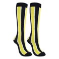 thumbnail image 1 of Calcetines de compresión Qarigey hasta la rodilla deportivos unisex para correr ciclismo Negro Amarillo L/XL, 1 of 6