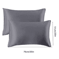 thumbnail image 4 of Funda de almohada Funda de almohada transpirable Funda de cojín de tela Funda de cojín Cama Funda de almohada de color sólido, Gris Advancent HA003270-04, 4 of 7