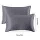 thumbnail image 4 of Funda de almohada Funda de almohada transpirable Funda de cojín de tela Funda de cojín Cama Funda de almohada de color sólido, Gris Eigraketly HA003270-04, 4 of 7