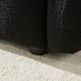 thumbnail image 6 of Black 79.5 Inch Premium Teddy Fabric 3 Seater Sofa, Oversized with 3 Back Pillows and Cushions, Solid Wood Frame Upholstered Couch for Living room occasional chair Bedroom Apartment and Office. ﻿, 6 of 9