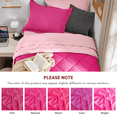 thumbnail image 5 of Sasttie 7 Pieces Twin Comforter Set, Reversible Bed in a Bag, All Season Bedding Set with Comforter, Flat Sheet, Fitted Sheet, Pillowcases & Shams, Hot Pink & Baby Pink, 5 of 5