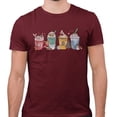 thumbnail image 2 of Holiday Drinks Christmas Shirt Unisex Small Maroon, 2 of 5