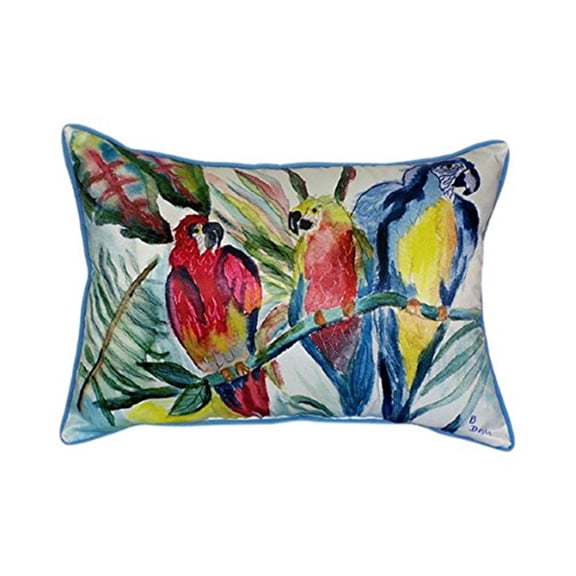 Parrot Family Large Indoor/Outdoor Pillow 16x20
