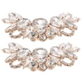 thumbnail image 1 of KAKOWELY show accessories 2 Pcs Crystal Glass Shoe Clips Removable Rinestone Shoe Buckles Decorative Shoes Accessories Charms For Wedding Party Decoration Golden, 1 of 5