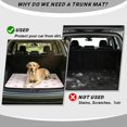 thumbnail image 4 of Yspwyqan Trunk Mat for Cars, Pink Bow Print All Weather Rear Cargo Mat, Anti-Slip Easy to Clean Auto Interior Accessory, Fit for Most Sedans, Wagons for Women, 29" x 39", 4 of 7