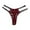 Burgundy, variant on Odeerbi High Waisted Thong Underwear for Women Seamless Briefs Sexy 2025 Fashion Breathable Soft Stretch Lace Panties Burgundy