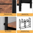thumbnail image 2 of Qinaqin Rústico Marrón TV Soporte con Charging Station Ancho Abierto Estante y 9 Grande Almacenamiento Cajones Also Serves as a para Dormitorio cm de Profundidadresser Living Sala, 2 of 7