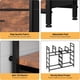 thumbnail image 4 of Rustic brown mesa de TV con estación de carga: de anchura stand con abiertos estante y 9 grande almacenamiento cajones, also serves as a dormitorio cómoda para sala de estar, 4 of 8
