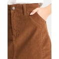 thumbnail image 4 of Time and Tru Women's Corduroy Mini Skirt, Sizes 0-20, 4 of 5