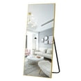 thumbnail image 1 of NeuType Full Length Mirror Floor Rectangle Gold 65"x22", 1 of 9