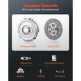 thumbnail image 3 of VEVOR Clutch Kit with Pressure Plate, Heavy Duty OEM Clutch Kit, OEM Replacement Transmission Clutch Kit Compatible with 2004-2006 Smart FORFOUR (75 HP), 2005-2006 FORFOUR (64 HP), 2007 FORTWO Cabrio, 3 of 9