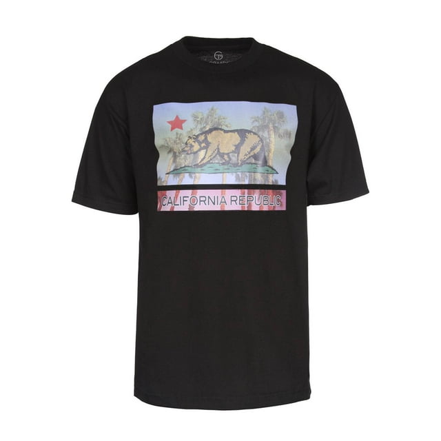 California Pride Mens Short-Sleeve T-Shirts - California Republic Palm Trees - 3X-Large