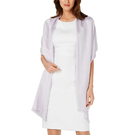 INC International Concepts Stripes Of Shine Pashmina (Purple)