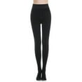 thumbnail image 4 of Fleece Lined Tights Women Fake Translucent Leggings High Waist Warm Thermal Pantyhose for Winter(Black，200g), 4 of 7