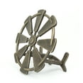 thumbnail image 3 of Zeckos Bronze Cast Iron Windmill Decorative Wall Garden Hose Hanger, 3 of 6